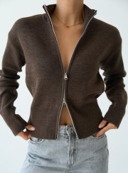 ΖΑΚΕΤΑ ΠΛΕΚΤΗ ZIPPER COFFEE 26151 ΝΕΕΣ ΑΦΙΞΕΙΣ
