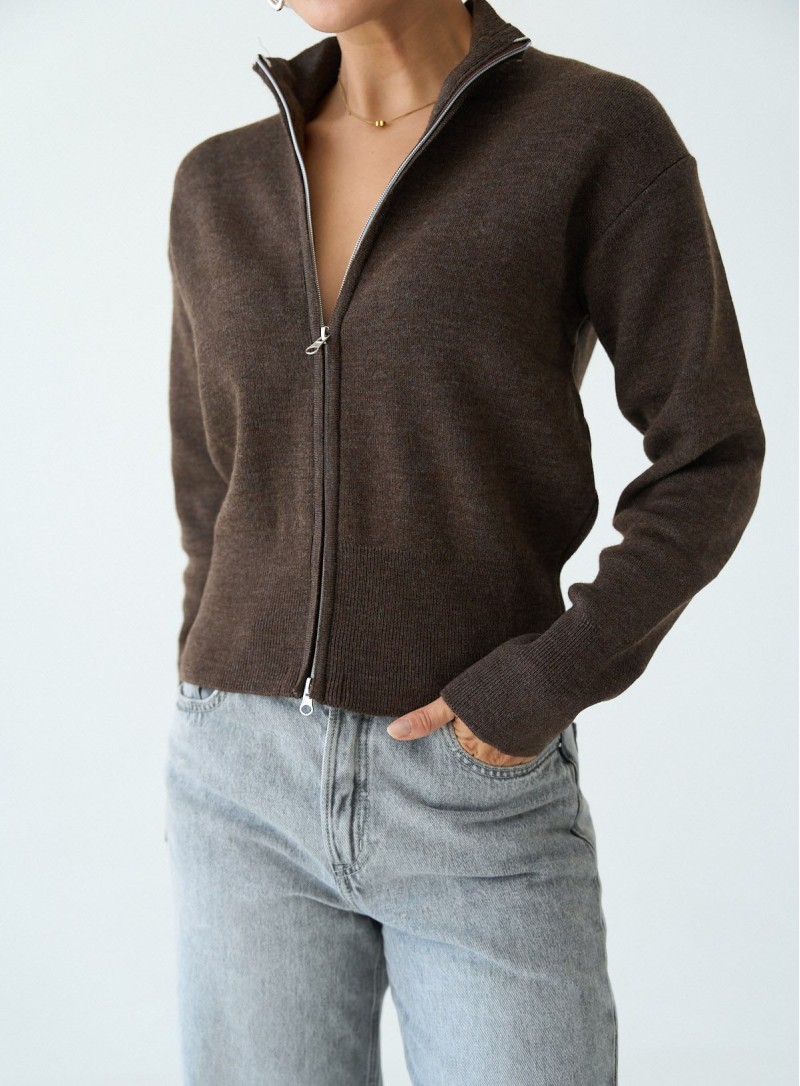 ΖΑΚΕΤΑ ΠΛΕΚΤΗ ZIPPER COFFEE 26151 ΝΕΕΣ ΑΦΙΞΕΙΣ