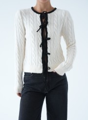 ΖΑΚΕΤΑ ΠΛΕΚΤΗ LACE UP CREAM 26153 ΝΕΕΣ ΑΦΙΞΕΙΣ