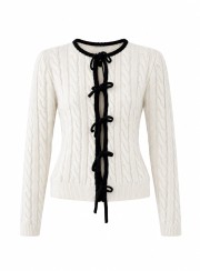 ΖΑΚΕΤΑ ΠΛΕΚΤΗ LACE UP CREAM 26153 ΝΕΕΣ ΑΦΙΞΕΙΣ
