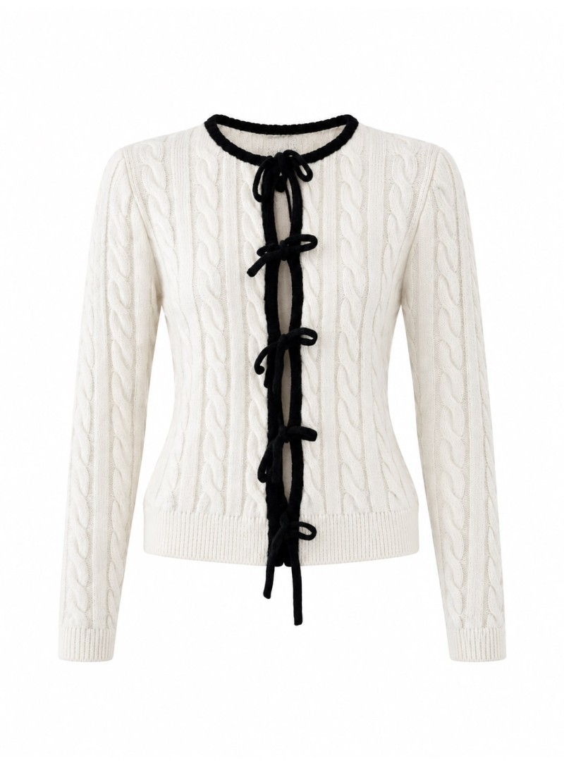ΖΑΚΕΤΑ ΠΛΕΚΤΗ LACE UP CREAM 26153 ΝΕΕΣ ΑΦΙΞΕΙΣ