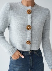 ΖΑΚΕΤΑ CROPPED MELANGE 26155 ΝΕΕΣ ΑΦΙΞΕΙΣ