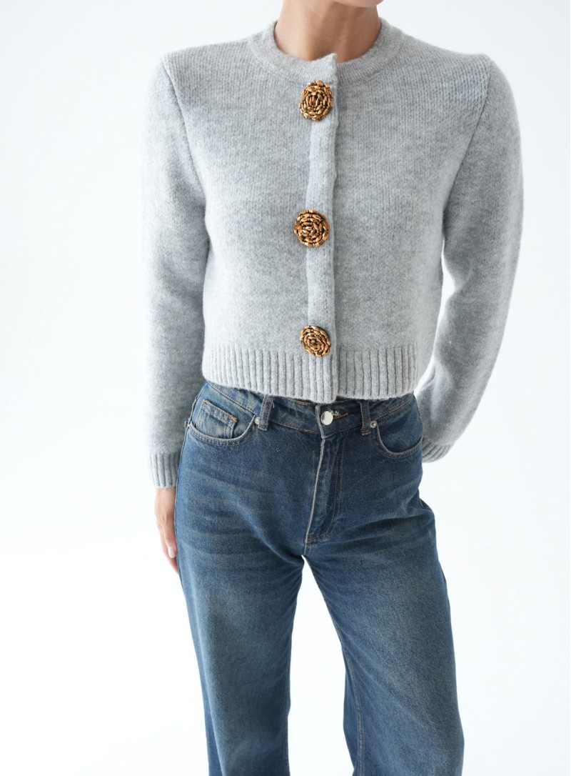 ΖΑΚΕΤΑ CROPPED MELANGE 26155 ΝΕΕΣ ΑΦΙΞΕΙΣ