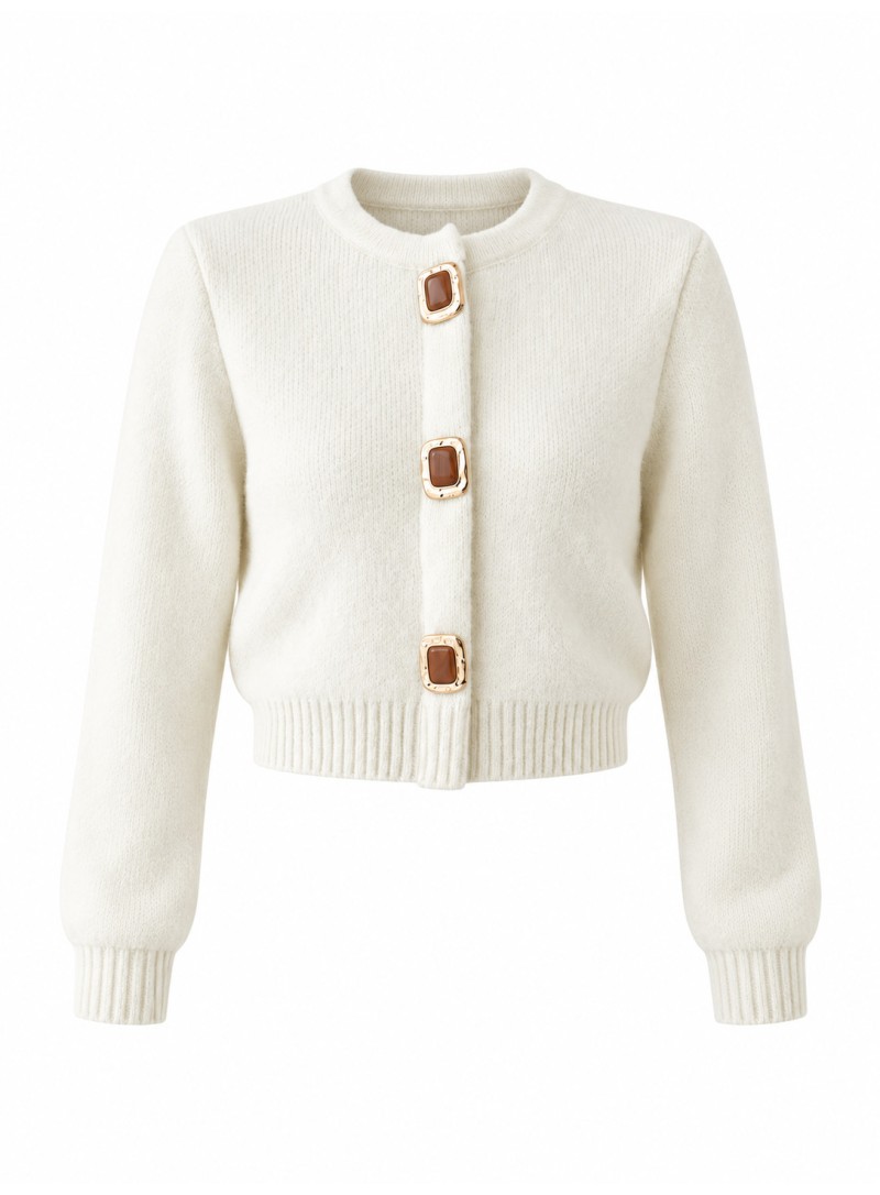 ΖΑΚΕΤΑ CROPPED CREAM 26156