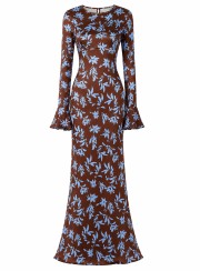ΦΟΡΕΜΑ MAXI PRINTED 26481 Κοκτέιλ Φορέματα