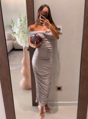 ΦΟΡΕΜΑ OFF SHOULDER KNOT 26491 Κοκτέιλ Φορέματα