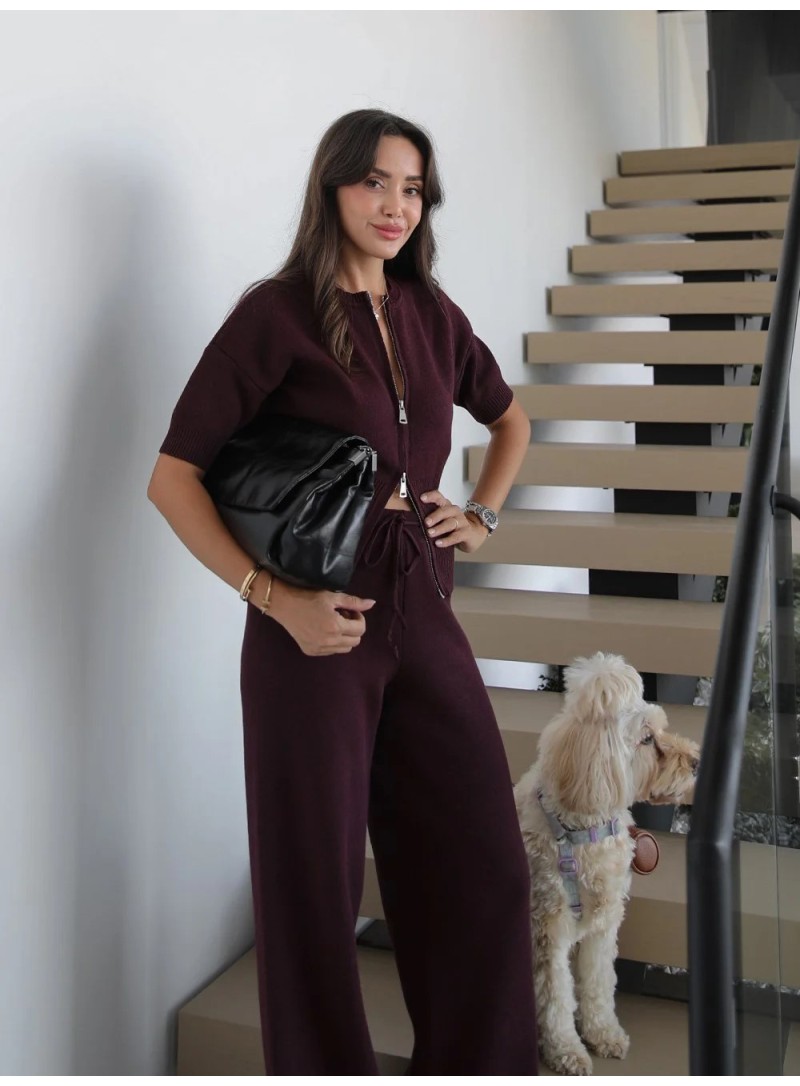 ΣΕΤ ΠΛΕΚΤΟ ΖΑΚΕΤΑ ΠΑΝΤΕΛΟΝΙ ARIANA ΜΠΟΡΝΤΟ 26622 ΝΕΕΣ ΑΦΙΞΕΙΣ