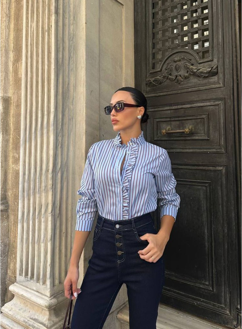 ΠΟΥΚΑΜΙΣΟ ΡΙΓΕ 26134 Τοπ - Ζακέτες