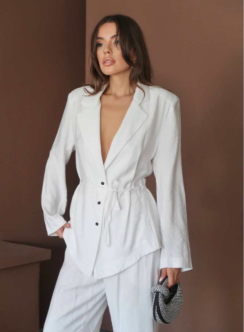 ΣΕΤ ΣΑΚΑΚΙ ΑΣΥΜΜΕΤΡΟ ΚΑΙ ΠΑΝΤΕΛΟΝΙ CREAM 26144 Παντελόνια - Ολόσωμες