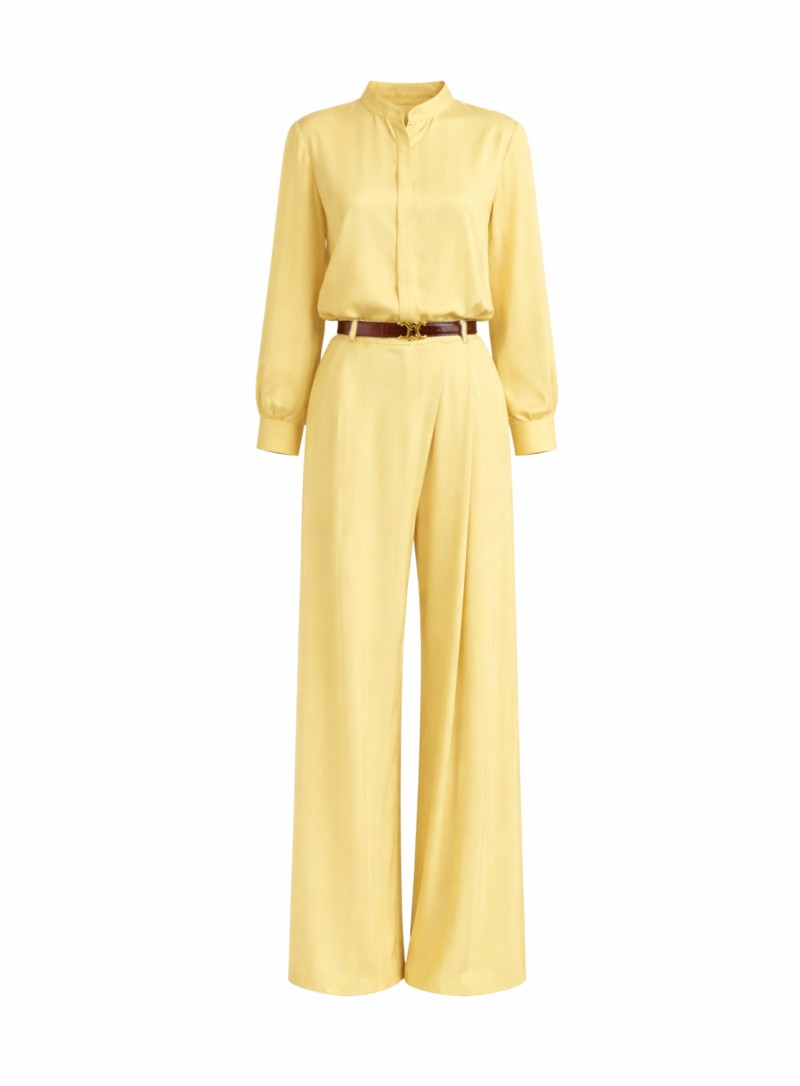 ΣΕΤ CROPPED ΠΟΥΚΑΜΙΣΟ ΠΑΝΤΕΛΟΝΙ BUTTER YELLOW 26146