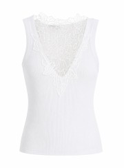 ΤΟΠ ΑΜΑΝΙΚΟ LACE CREAM 26148 Τοπ - Ζακέτες