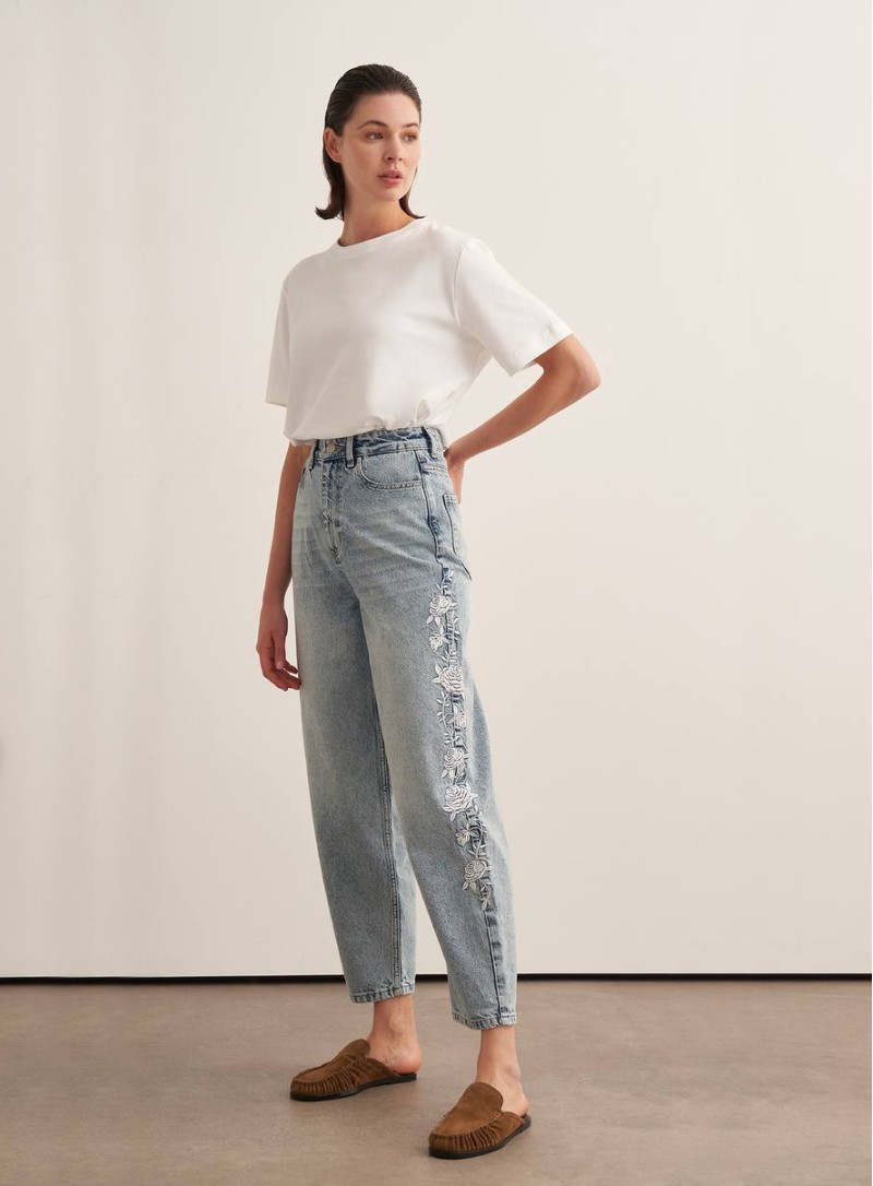 ΤΖΙΝ CROPPED LACE 26219 Παντελόνια - Ολόσωμες