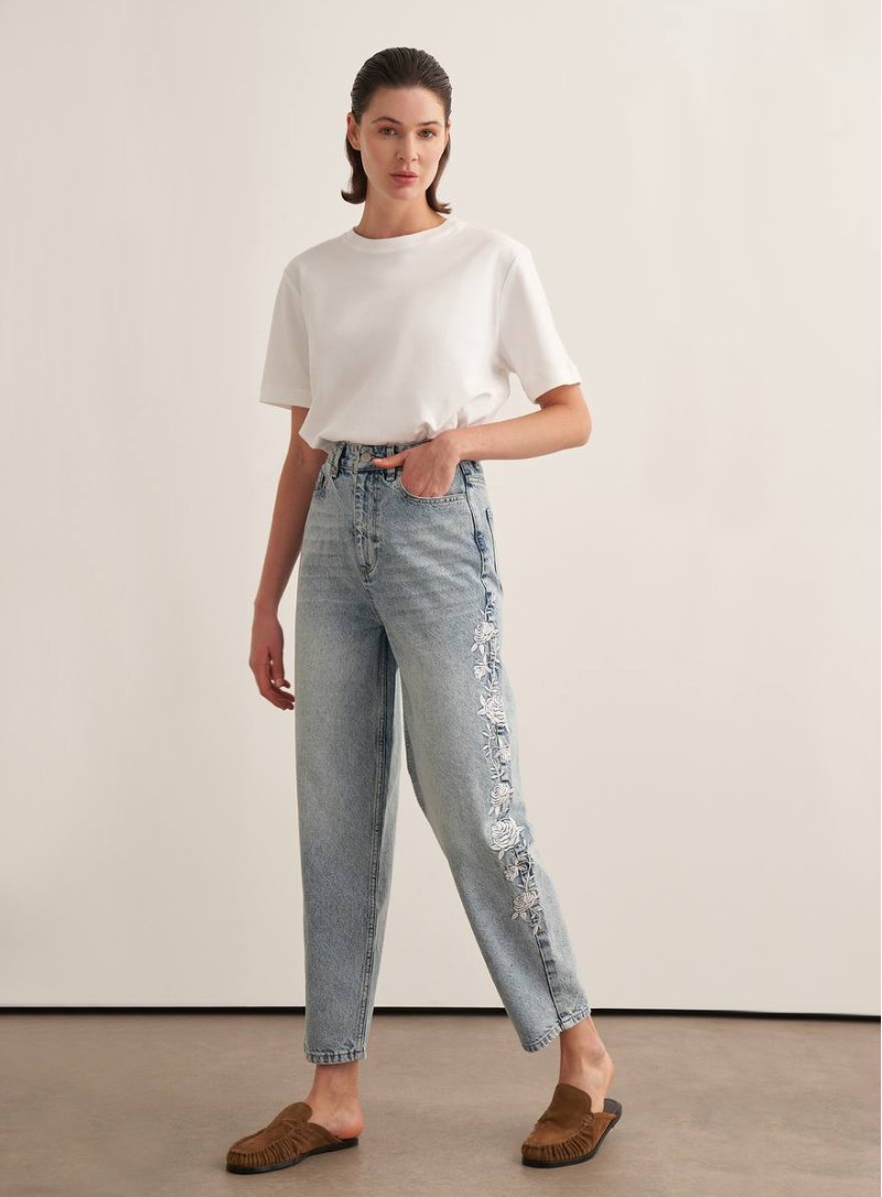 ΤΖΙΝ CROPPED LACE 26219 Παντελόνια - Ολόσωμες