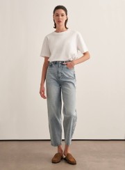 ΤΖΙΝ CROPPED LACE 26219 Παντελόνια - Ολόσωμες