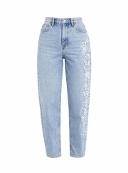 ΤΖΙΝ CROPPED LACE 26219 Παντελόνια - Ολόσωμες