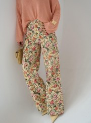 TZIN FLORAL BANANA 26221 Παντελόνια - Ολόσωμες
