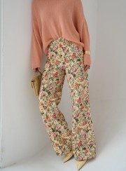 TZIN FLORAL BANANA 26221 Παντελόνια - Ολόσωμες