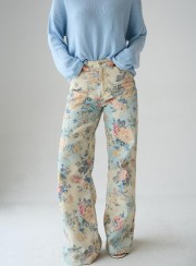TZIN FLORAL ΓΑΛΑΖΙΟ 26221 Παντελόνια - Ολόσωμες
