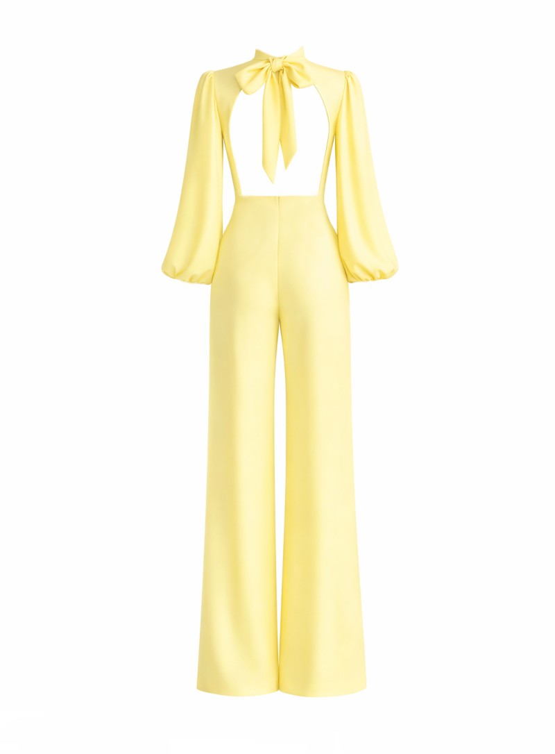 ΟΛΟΣΩΜΗ BACKLESS SELINA BANANA 26307 Παντελόνια - Ολόσωμες