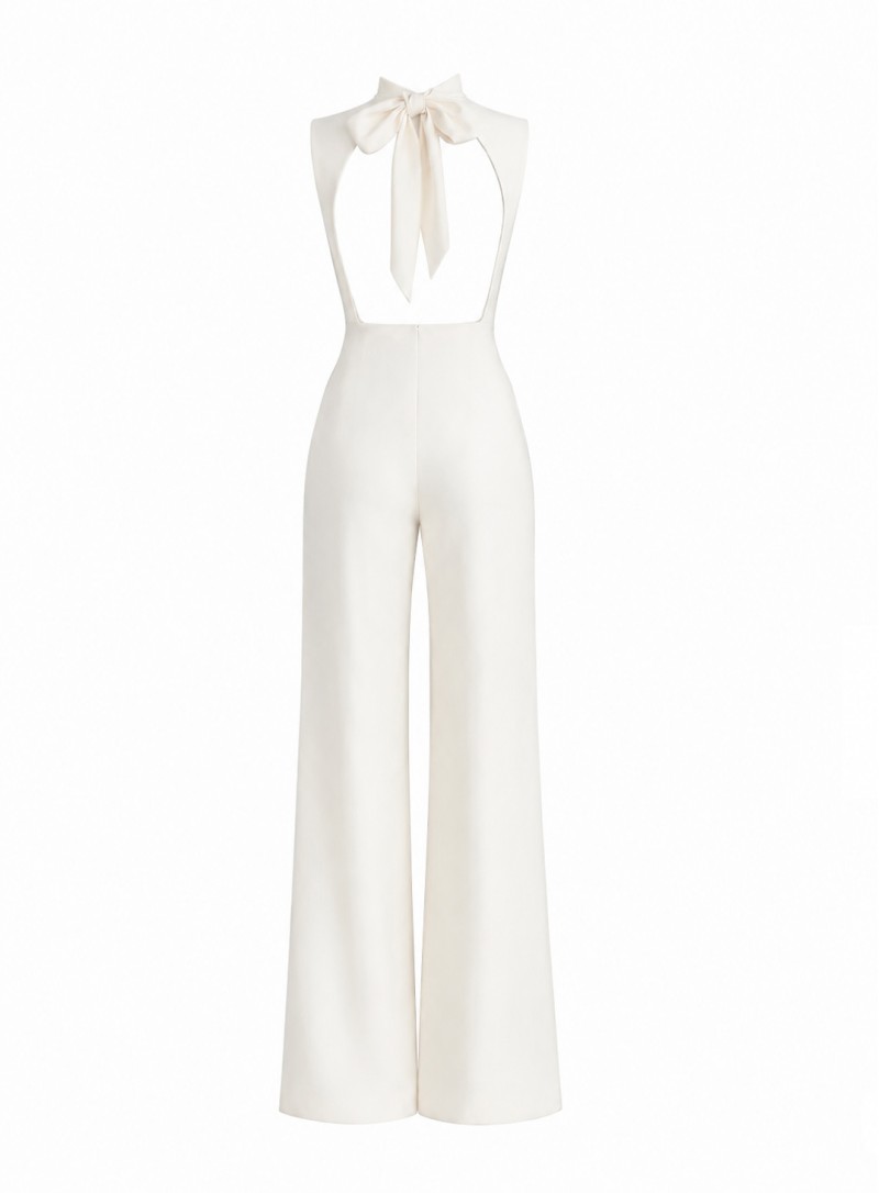 ΟΛΟΣΩΜΗ BACKLESS LORINE ΛΕΥΚΟ 26308 Παντελόνια - Ολόσωμες