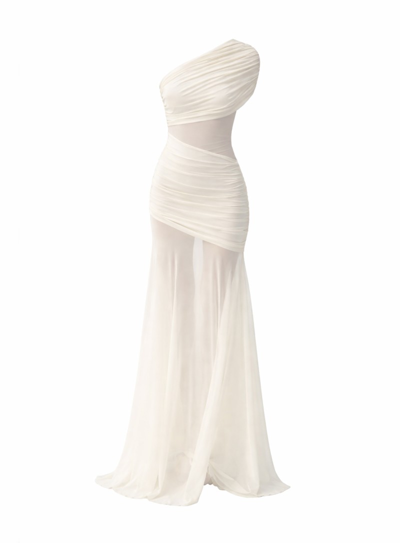 ΦΟΡΕΜΑ MAXI ONE SHOULDER SHEER 26437