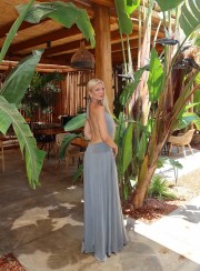 ΦΟΡΕΜΑ MAXI HALTER NECK BACKLESS 26441 Κοκτέιλ Φορέματα