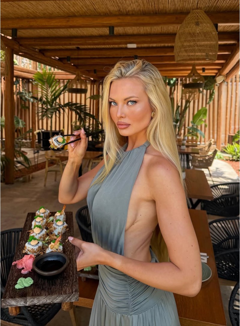 ΦΟΡΕΜΑ MAXI HALTER NECK BACKLESS 26441 Κοκτέιλ Φορέματα