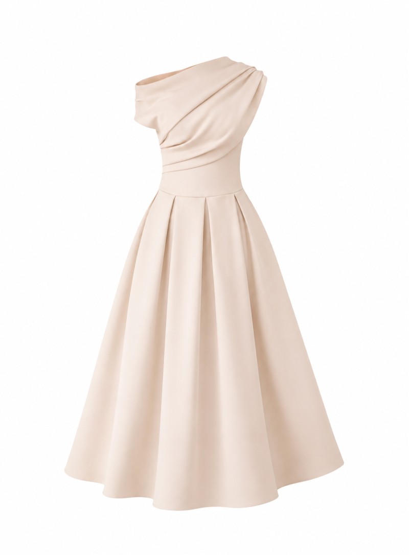 ΦΟΡΕΜΑ MIDI OFF ONE SHOULDER NUDE 26445