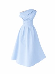 ΦΟΡΕΜΑ MIDI OFF ONE SHOULDER 26445 Κοκτέιλ Φορέματα