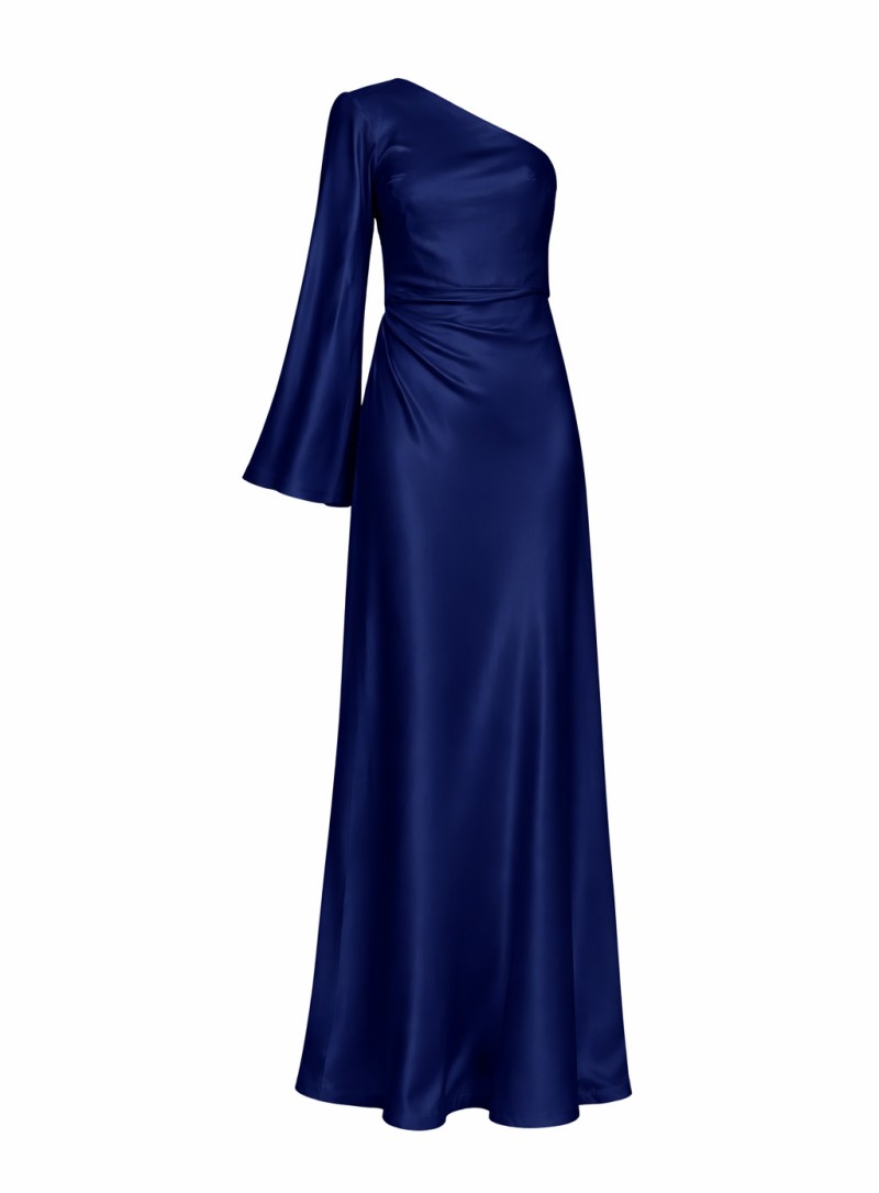ΦΟΡΕΜΑ MAXI ΜΕ ΕΝΑ ΜΑΝΙΚΙ NAVY BLUE 26453
