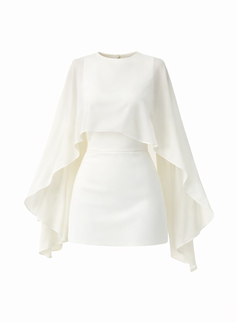 ΦΟΡΕΜΑ MINI BACKLESS ΜΕ ΚΑΠΑ ΛΕΥΚΟ 26459