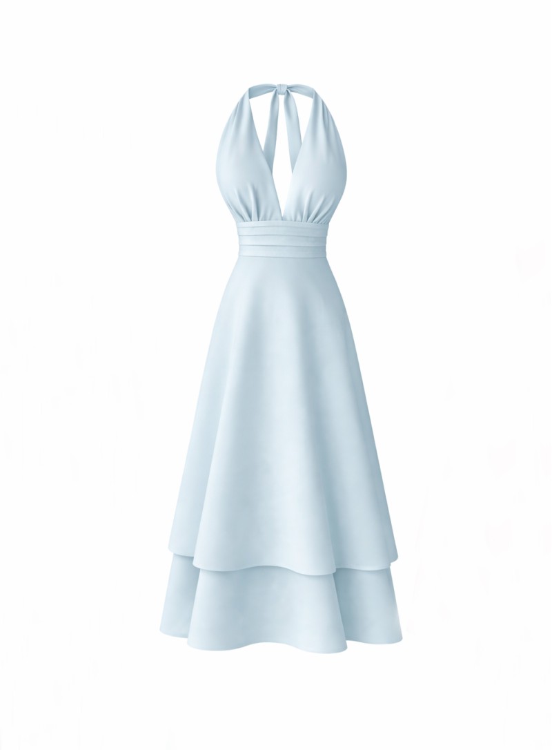 ΦΟΡΕΜΑ MIDI HALTER LAYERED ΓΑΛΑΖΙΟ 26463