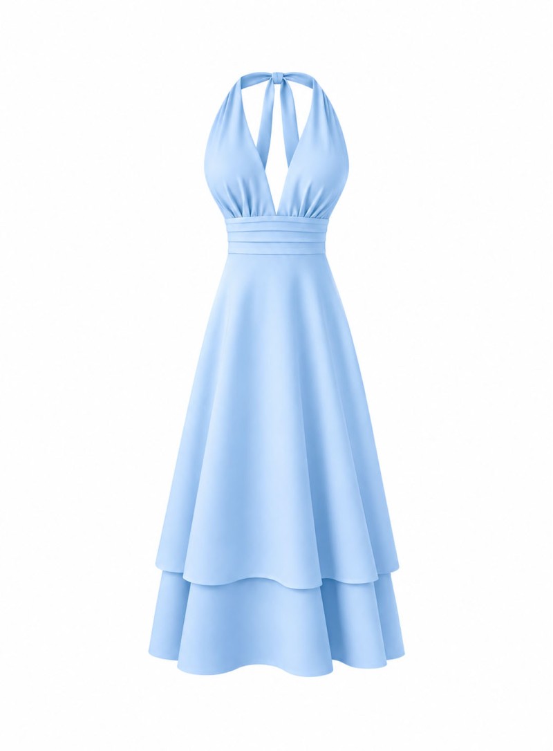 ΦΟΡΕΜΑ MIDI HALTER LAYERED ΓΑΛΑΖΙΟ 26463