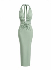 ΦΟΡΕΜΑ HALTER PRIMROSE MACARON 26464 Κοκτέιλ Φορέματα