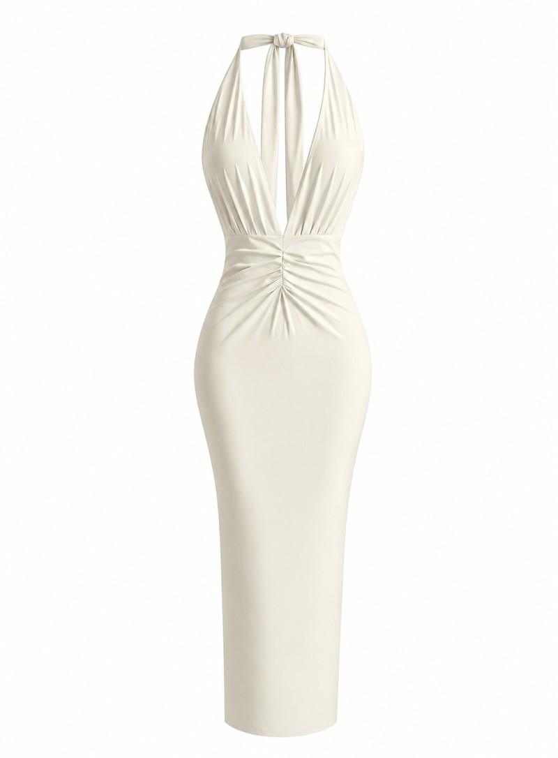 ΦΟΡΕΜΑ HALTER PRIMROSE ΛΕΥΚΟ 26464