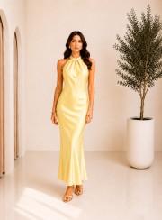 ΦΟΡΕΜΑ MIDI HALTER BACKLESS 26472 Κοκτέιλ Φορέματα