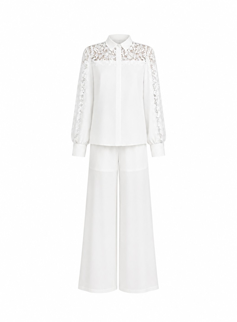 ΣΕΤ ΠΟΥΚΑΜΙΣΟ ΠΑΝΤΕΛΟΝΙ LACE CREAM 26615
