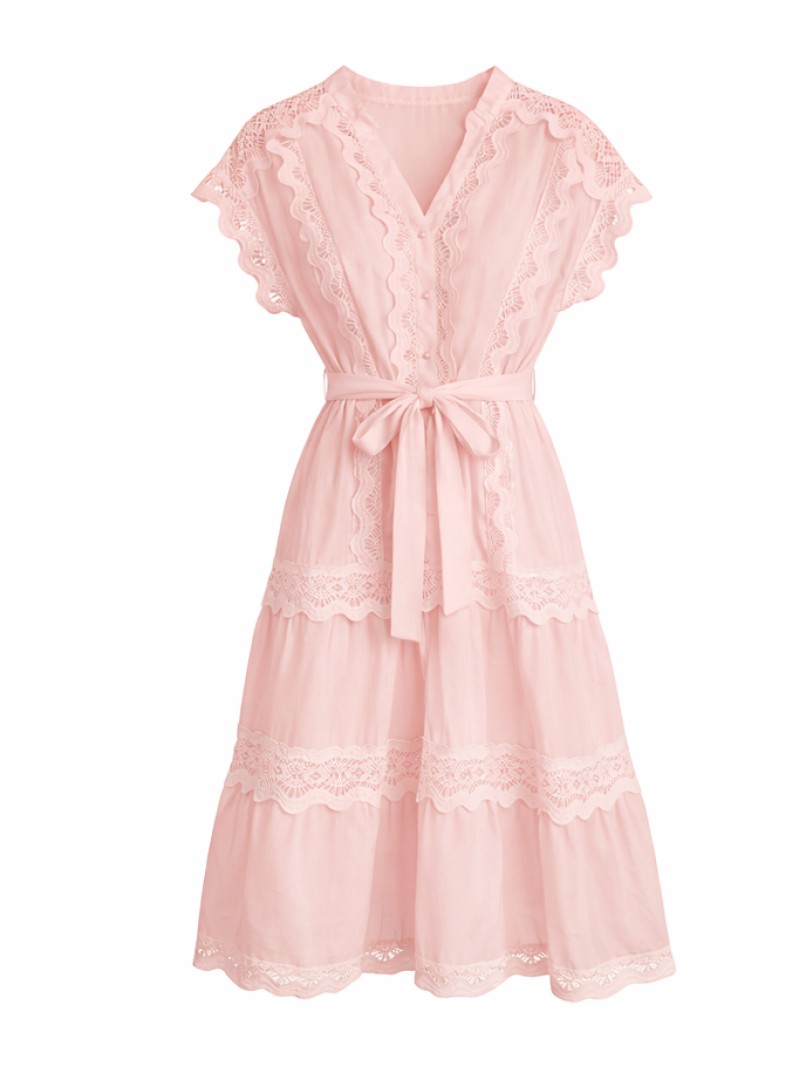 ΦΟΡΕΜΑ MINI ΑΜΑΝΙΚΟ ΜΕ ΔΑΝΤΕΛΑ ΡΟΖ 26701