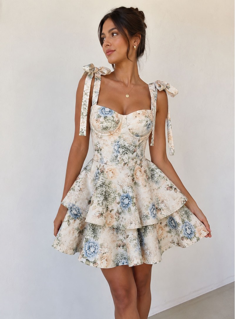 ΦΟΡΕΜΑ MINI ΒΟΛΑΝ PEACH 26712 Κοκτέιλ Φορέματα