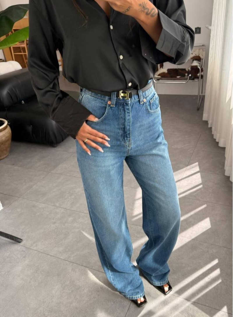 ΤΖΙΝ ΨΗΛΟΜΕΣΟ BLUE 26201 Pre Fall 2025 ΤΖΙΝ ΨΗΛΟΜΕΣΟ BLUE 26201 Pre Fall 2025