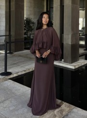 ΦΟΡΕΜΑ MAXI ΜΕ ΚΑΠΑ 26401 Κοκτέιλ Φορέματα