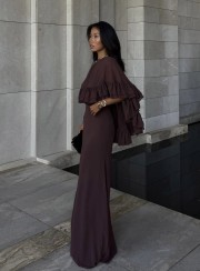 ΦΟΡΕΜΑ MAXI ΜΕ ΚΑΠΑ 26401 Κοκτέιλ Φορέματα