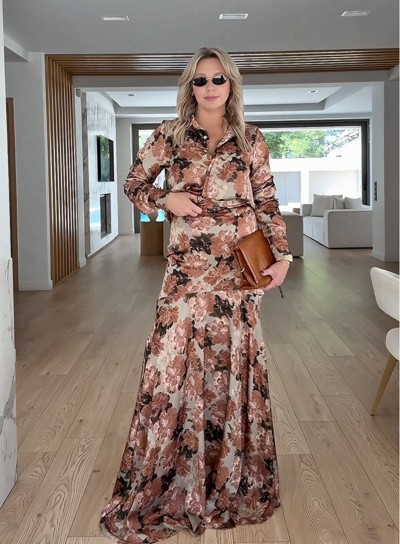 ΦΟΥΣΤΑ MAXI ΜΕ ΒΟΛΑΝ FLORAL 26502