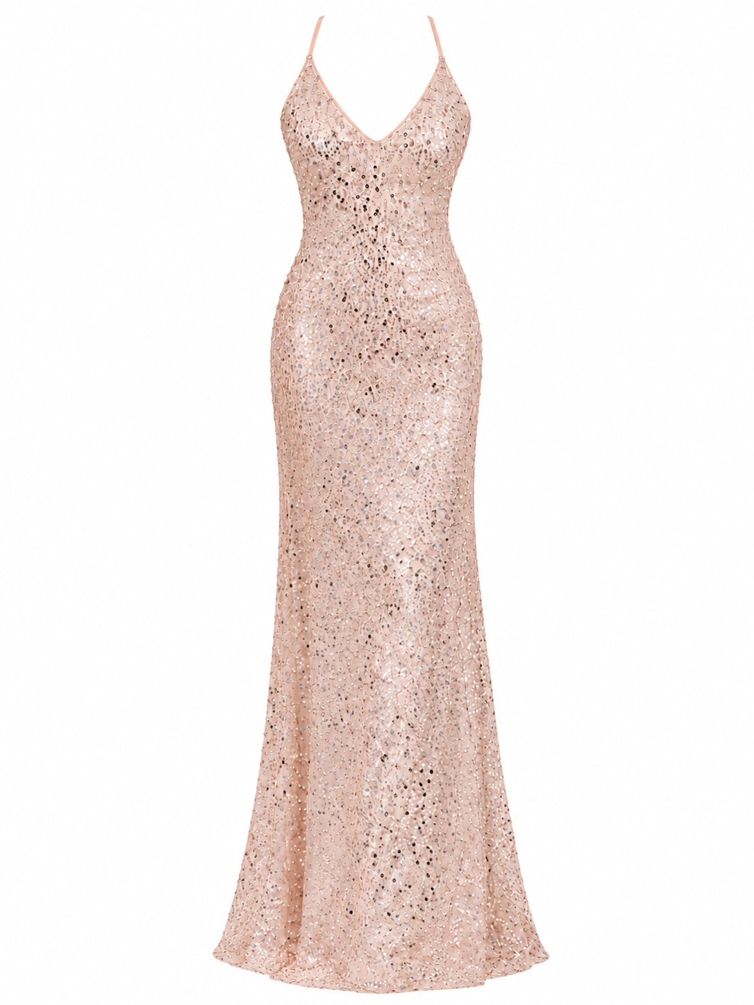ΦΟΡΕΜΑ MAXI CROSSOVER BACK SEQUIN ΧΡΥΣΟ 24705