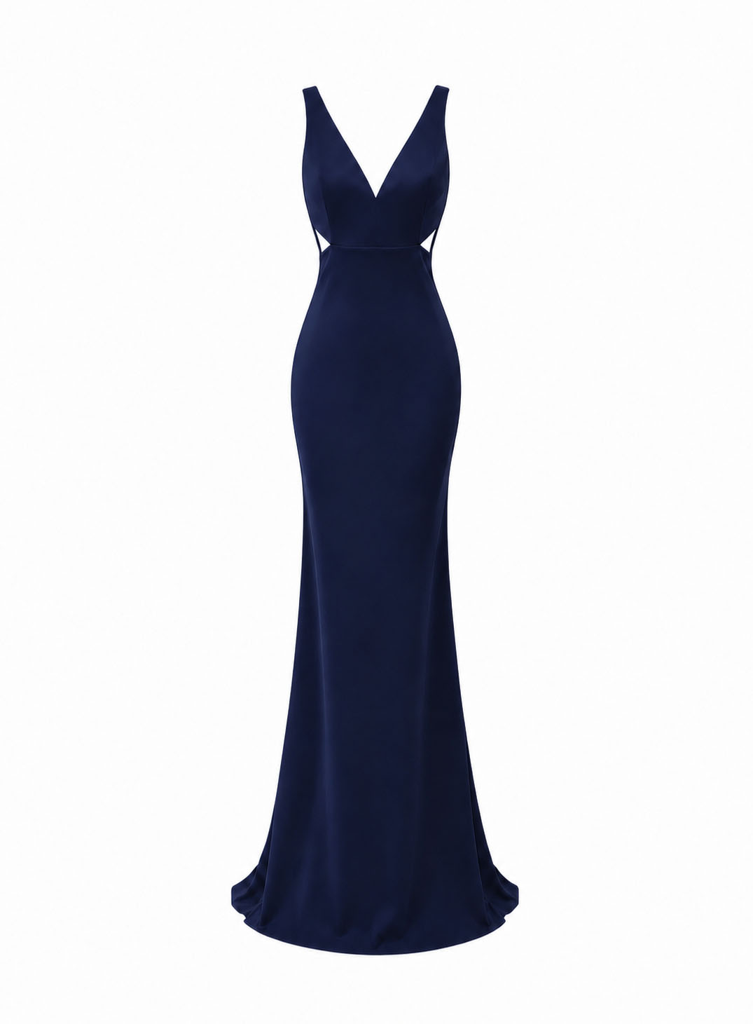 DRESS MAXI BACKLESS FIRE NAVY BLUE 26470