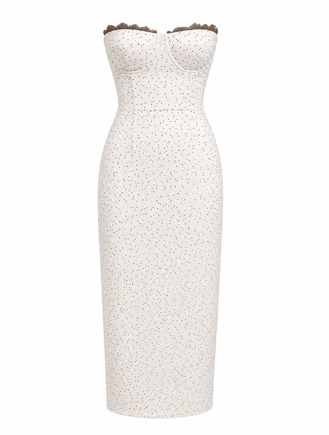ΦΟΡΕΜΑ MIDI STRAPLESS ΛΕΥΚΟ 26493