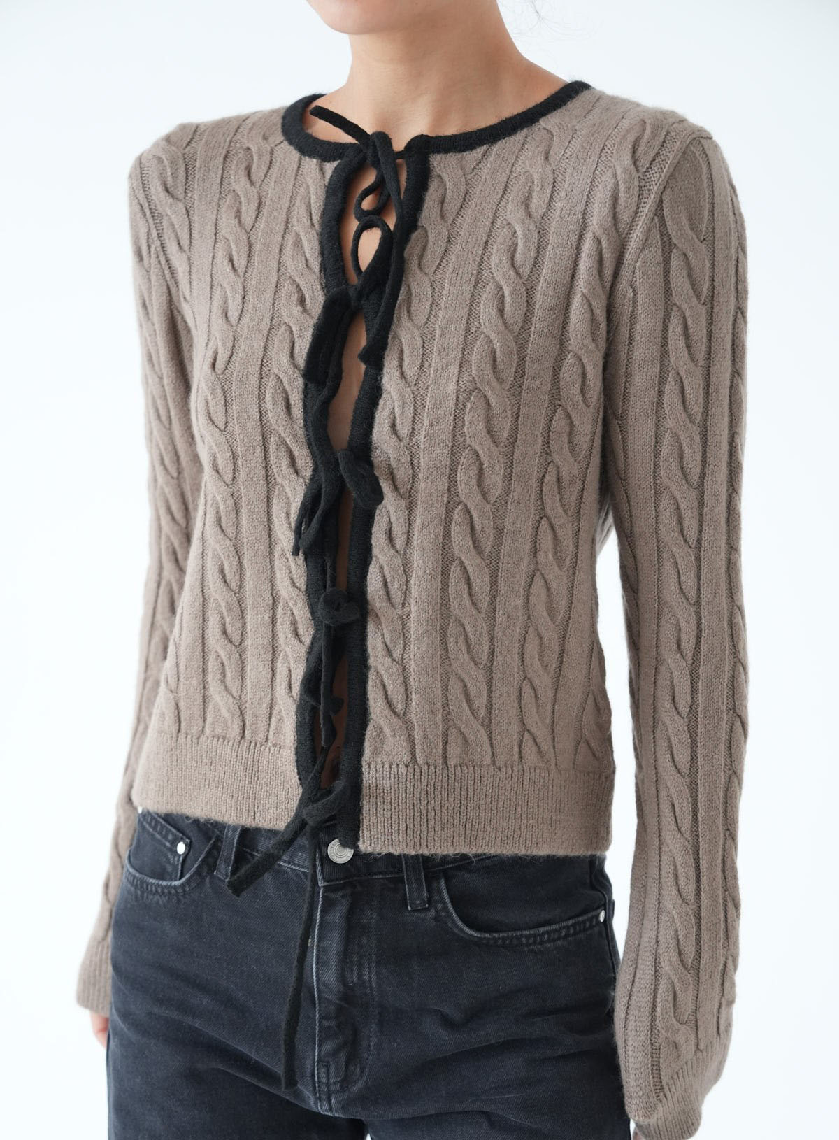 ΖΑΚΕΤΑ ΠΛΕΚΤΗ LACE UP MOCHA 26153