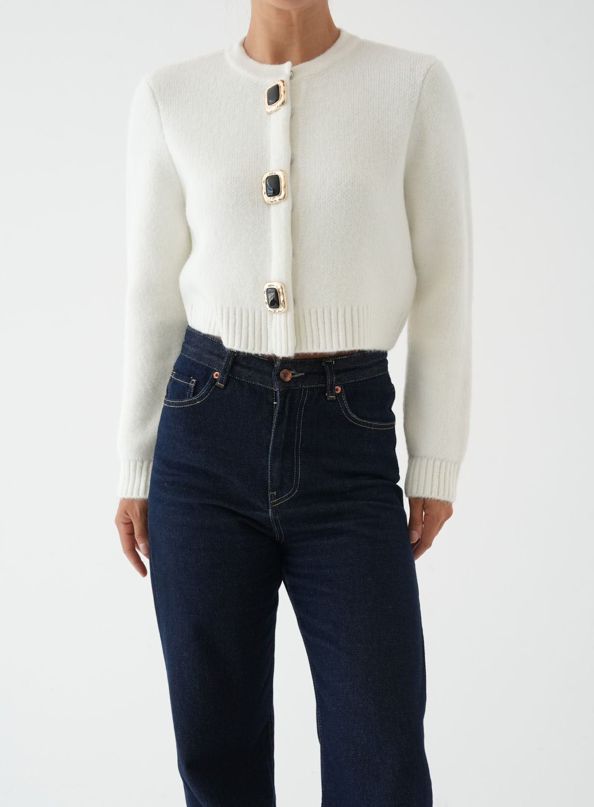 ΖΑΚΕΤΑ CROPPED CREAM 26154