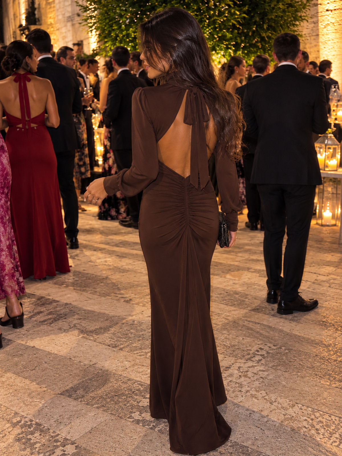 ΦΟΡΕΜΑ MAXI ΑΝΟΙΧΤΗ ΠΛΑΤΗ CHOCOLA 26498